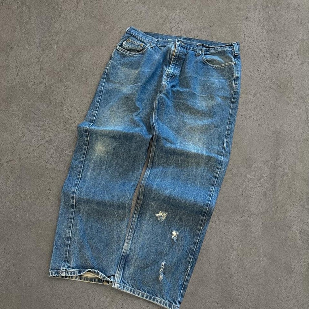 vintage carhartt baggy denim jeans